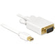 Delock mini displayport > vga adapter (wit, 1 meter)