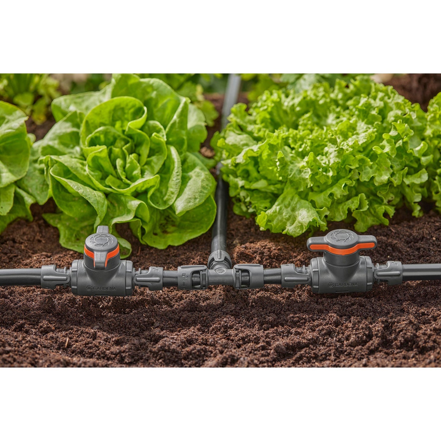 Gardena micro-drip-system afsluit- en reguleerventiel 13 mm (1 2 ) (grijs oranje)