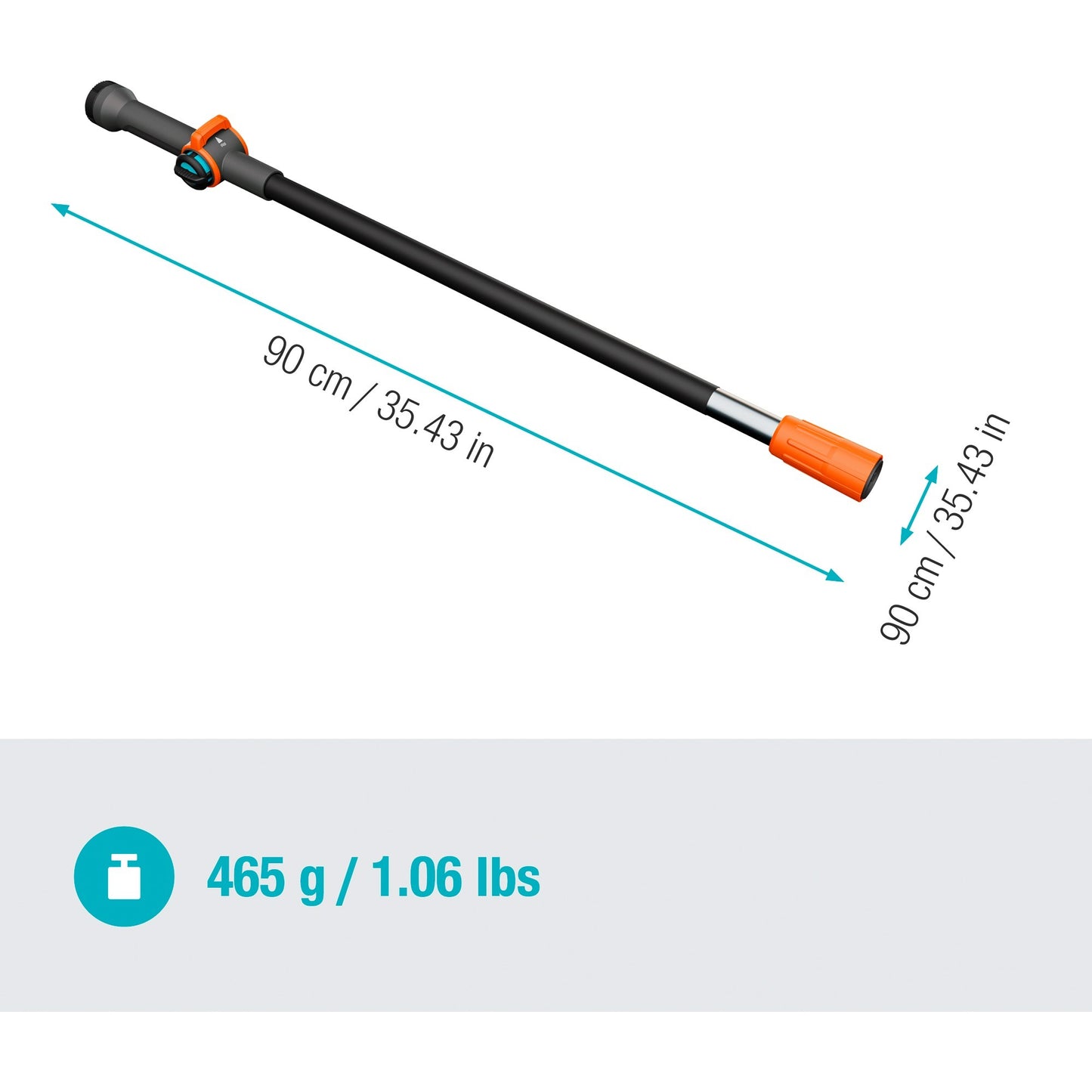 Gardena steel 90 cm combisystem - 18800-20