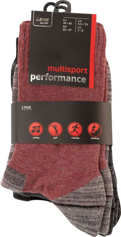 Lenz performance multisport - socks (3 pack)