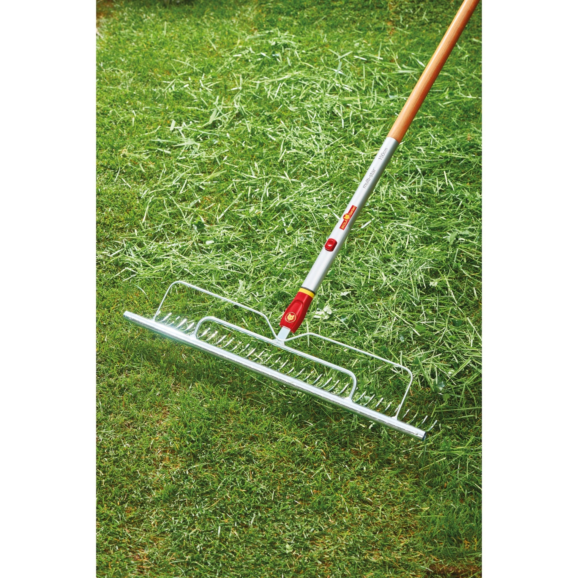 Wolf-garten multi-star uh-m 60 gazonhark (rood geel)
