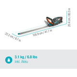 Gardena accu heggenschaar comfortcut 60 18v p4a set (grijs turquoise, 14731-20, accu inbegrepen) - afbeelding 2