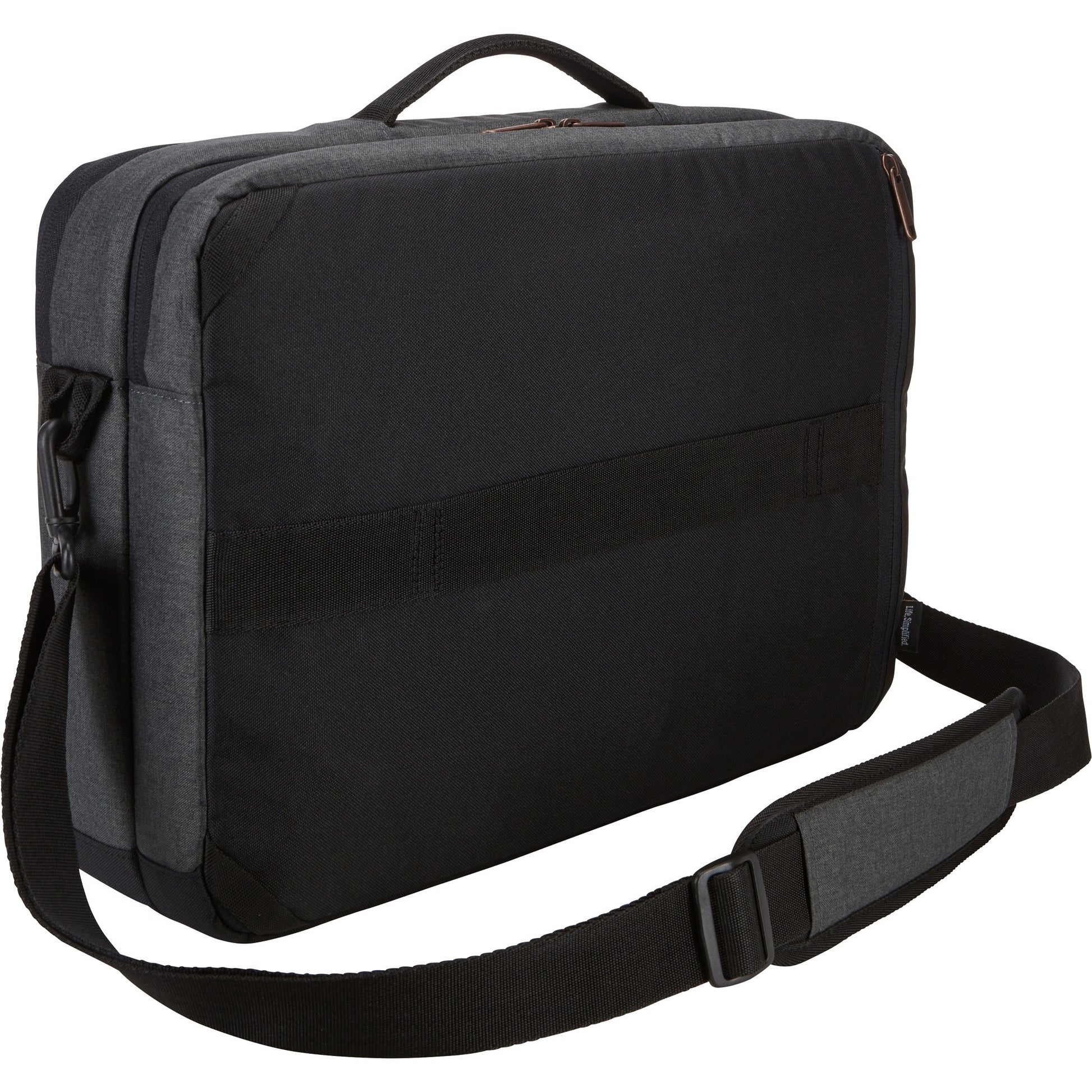 Case logic era 15.6 hybrid briefcase eracv-116-obsidian laptoptas (donkergrijs)