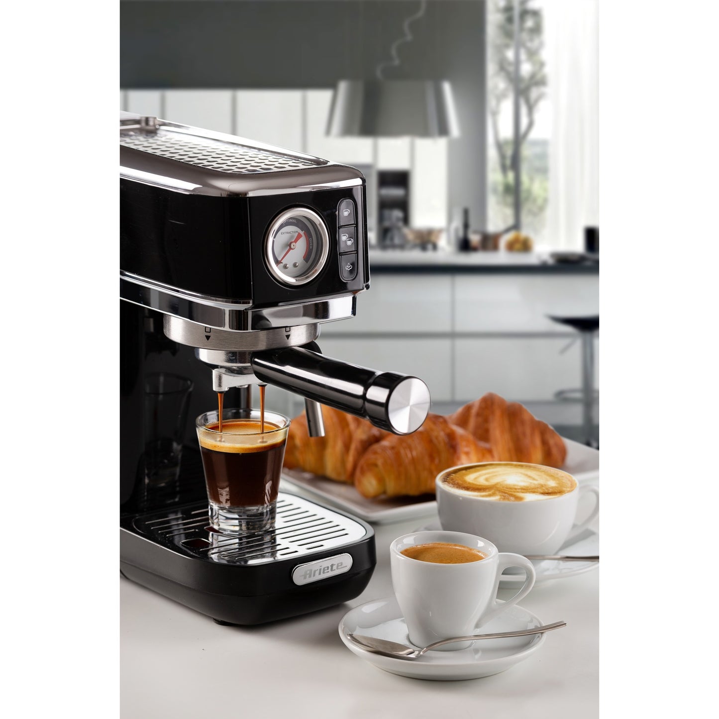 Ariete moderna espresso slim 1381 12 espressomachine (zwart)