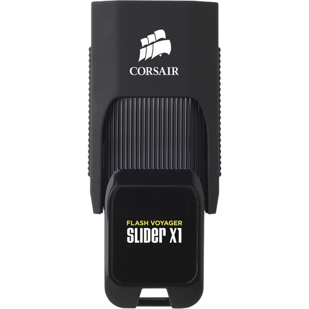 Corsair flash voyager slider x1 usb 3.0 128 gb usb-stick (zwart, cmfsl3x1-128gb)