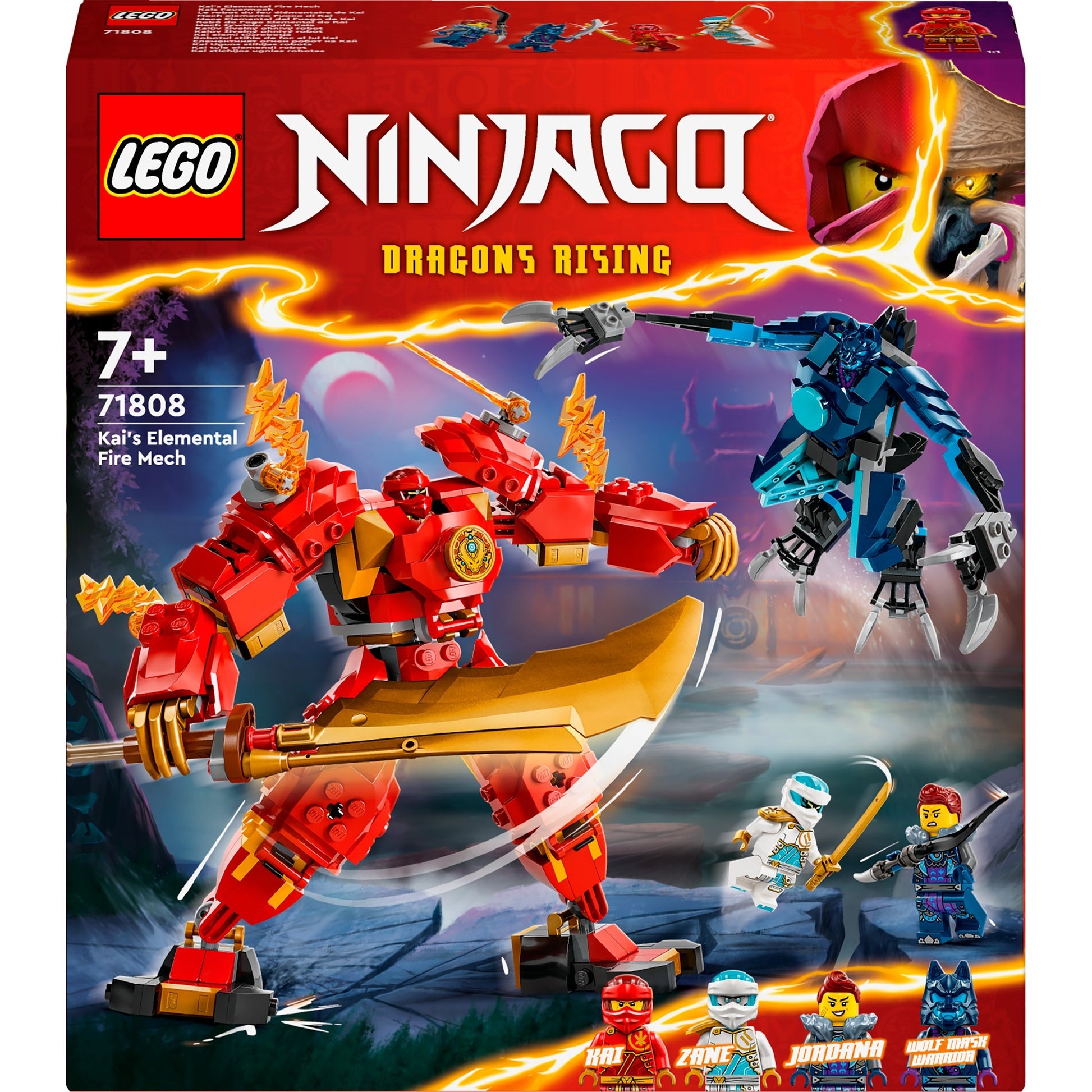 Lego ninjago 71808 kais elementaire vuurmecha