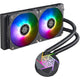 Silverstone vida 240 slim waterkoeling (zwart)