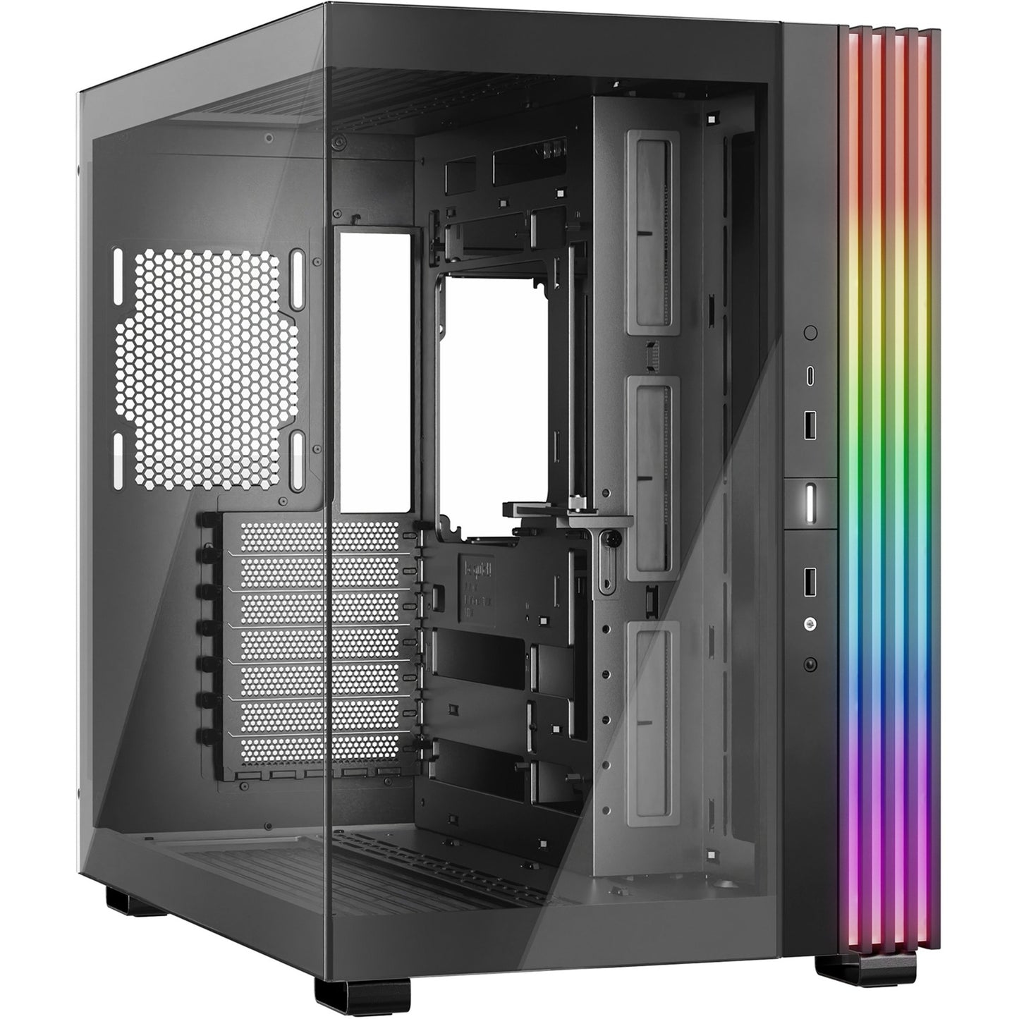 Be quiet! light base 600 dx midi tower behuizing (zwart | 2x usb-a | 1x usb-c | rgb | window)