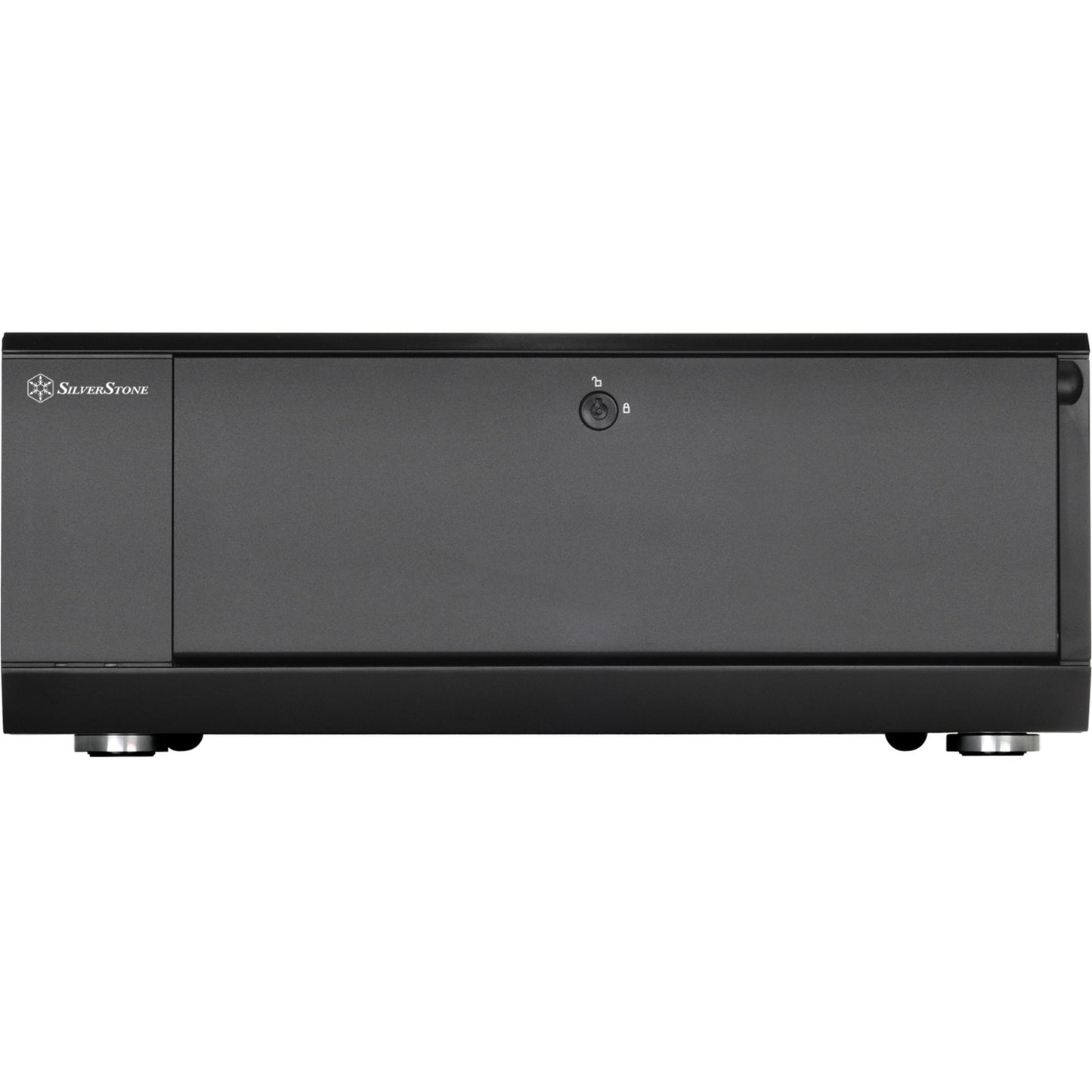 Silverstone sst-gd10b htpc behuizing (zwart | 2x usb-a)