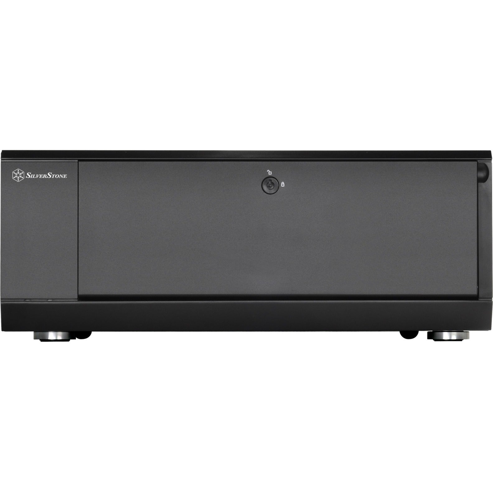 Silverstone sst-gd10b htpc behuizing (zwart | 2x usb-a)