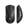 Mchose k7 ultra lightweight wireless gaming mouse (zwart goud, rgb, usb 2.4 ghz, 42.000 dpi)