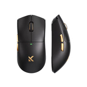 Mchose k7 ultra lightweight wireless gaming mouse (zwart goud, rgb, usb 2.4 ghz, 42.000 dpi) - afbeelding 1