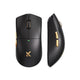 Mchose k7 ultra lightweight wireless gaming mouse (zwart goud, rgb, usb 2.4 ghz, 42.000 dpi)