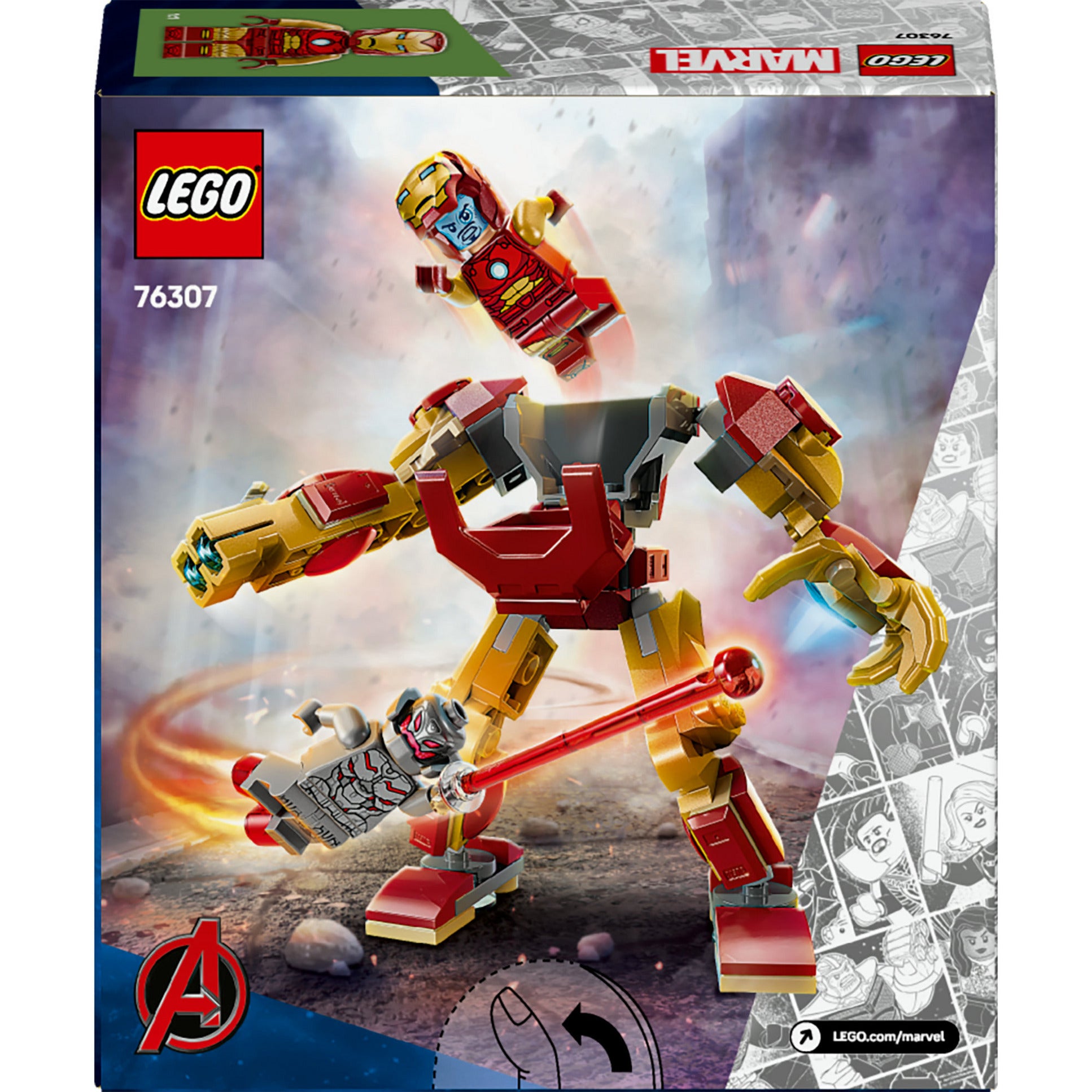 Lego ® marvel iron man mecha vs. ultron speelset - 76307