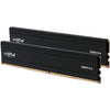 Crucial pro 32 gb ddr4-3200 (2x 16 gb) werkgeheugen (zwart, cp2k32g4dfra32a, xmp 2.0)