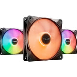 Be quiet! light wings lx pwm rgb case fans (zwart, 3 stuks, 120 x 120 x 25 mm) - afbeelding 1