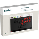 8bitdo arcade controller (grijs rood, 2.4 ghz bluetooth usb, nintendo switch 1 + 2, pc) - afbeelding 6