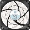 Silverstone sst-fw124-argb 120x120x15 case fan (zwart, 120 x 120 x 15 mm, pwm)