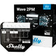 Shelly qubino wave 2pm relais (zwart, 2-kanaals, z-wave)