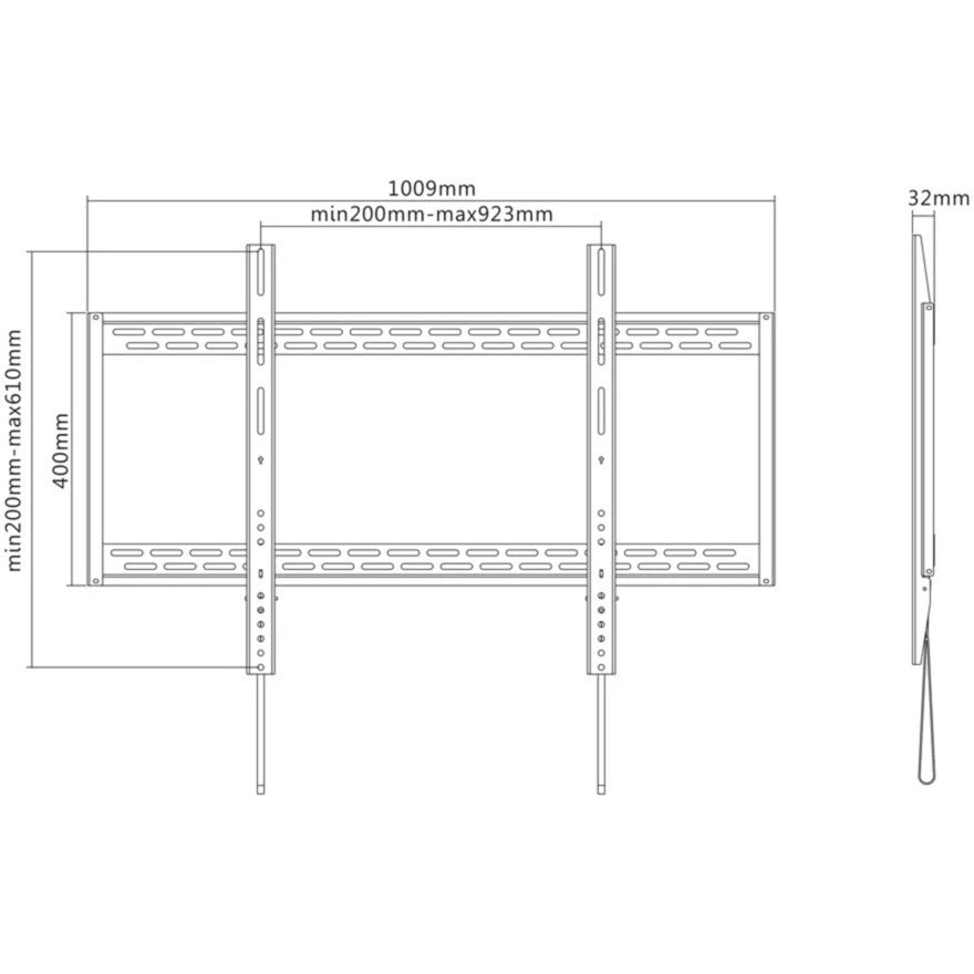 Neomounts lfd-w1000 tv wandsteun wandmontage (zwart)