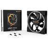 Be quiet! light wings pwm rgb case fan (zwart, 140 x 140 x 25 mm)