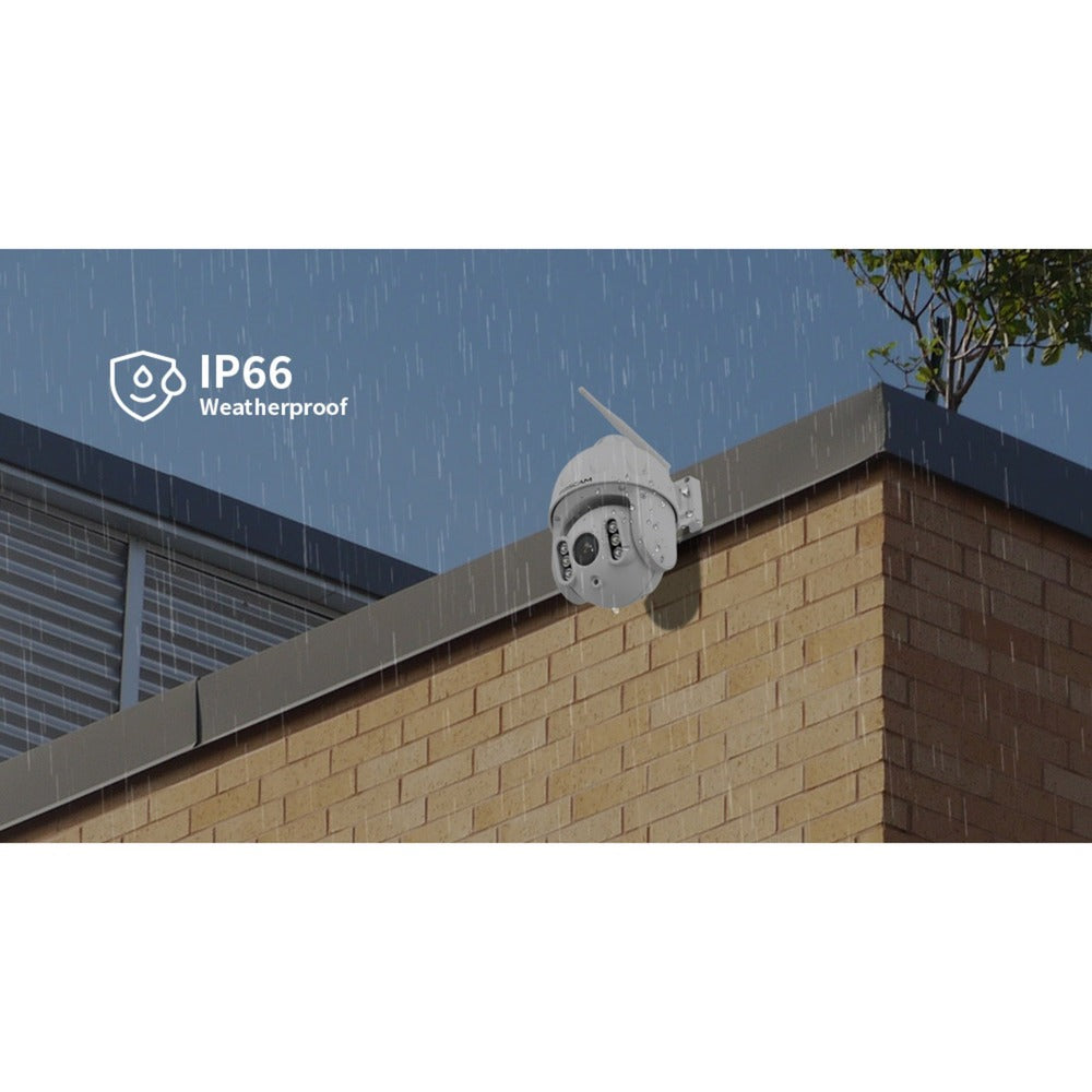 Foscam sd8p, 4k 8mp dual-band wifi ptz buiten beveiligingscamera (wit)