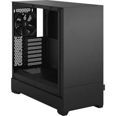 Fractal design pop silent black tg clear tint midi tower behuizing (zwart | 2x usb-a | tempered glass)