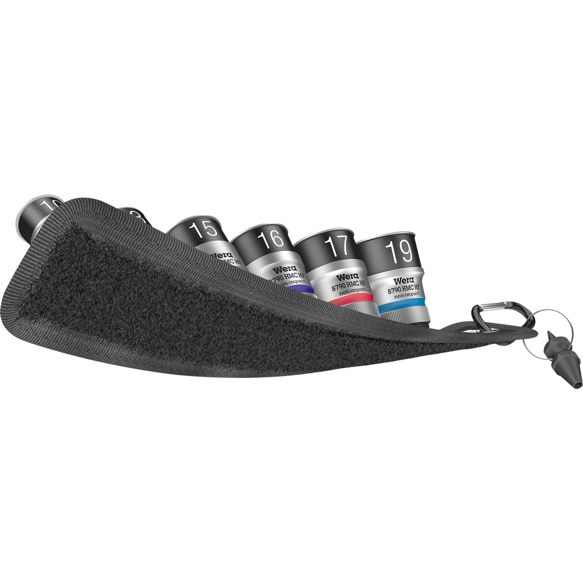 Wera belt c 1 zyklop doppenset, 1 2 dopsleutel (zwart, 7-delig, met vasthoudfunctie)
