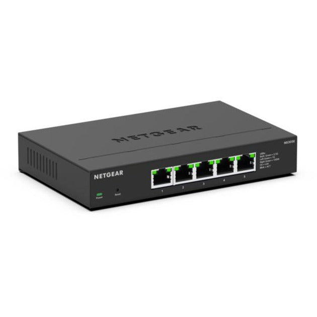 Netgear 5-port 2.5g multi-gigbit ethernet plus switch (ms305e) (zwart, managed)