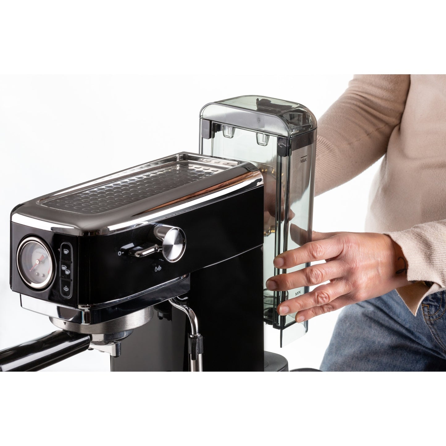 Ariete moderna espresso slim 1381 12 espressomachine (zwart)