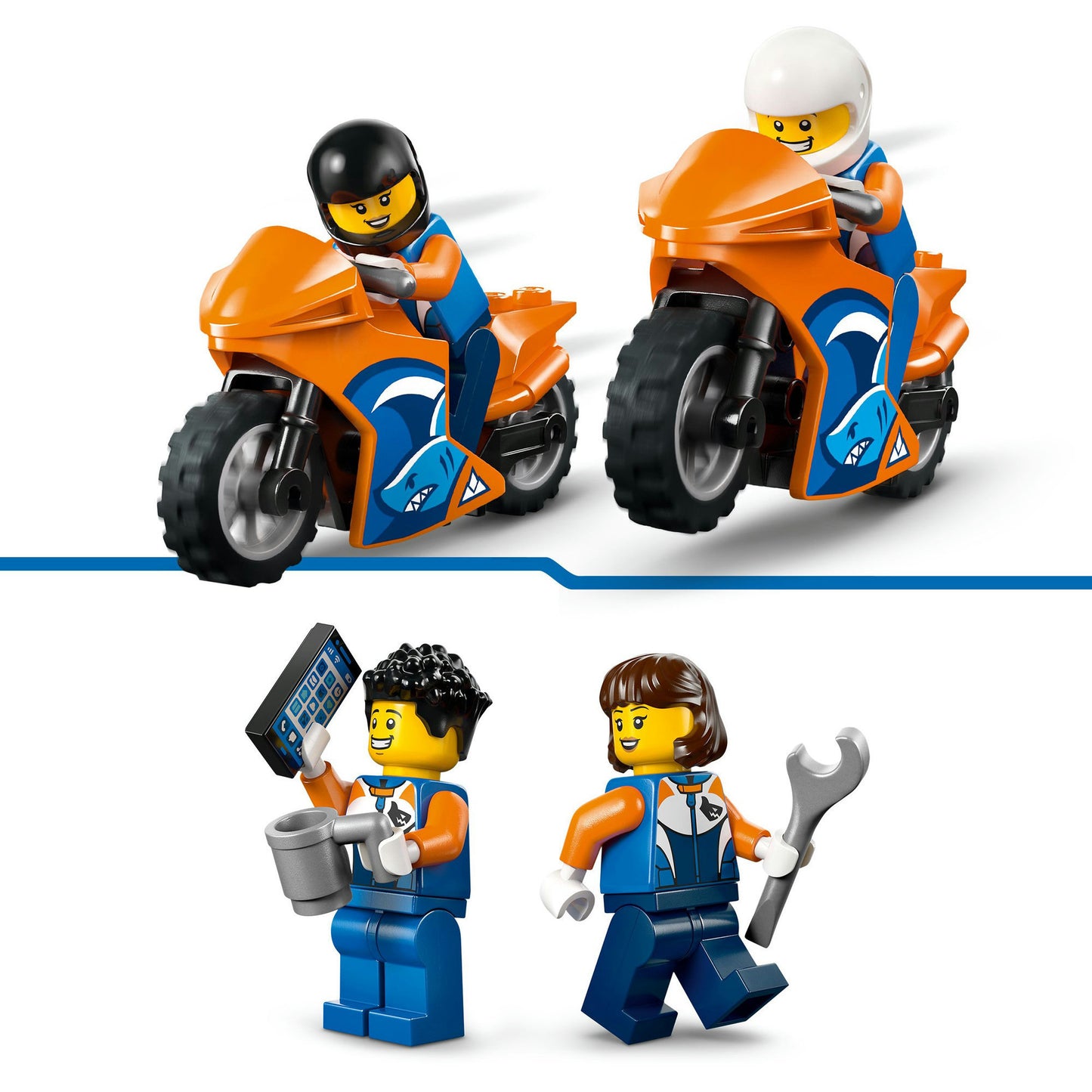 Lego city 60491 transportwagen voor motoren