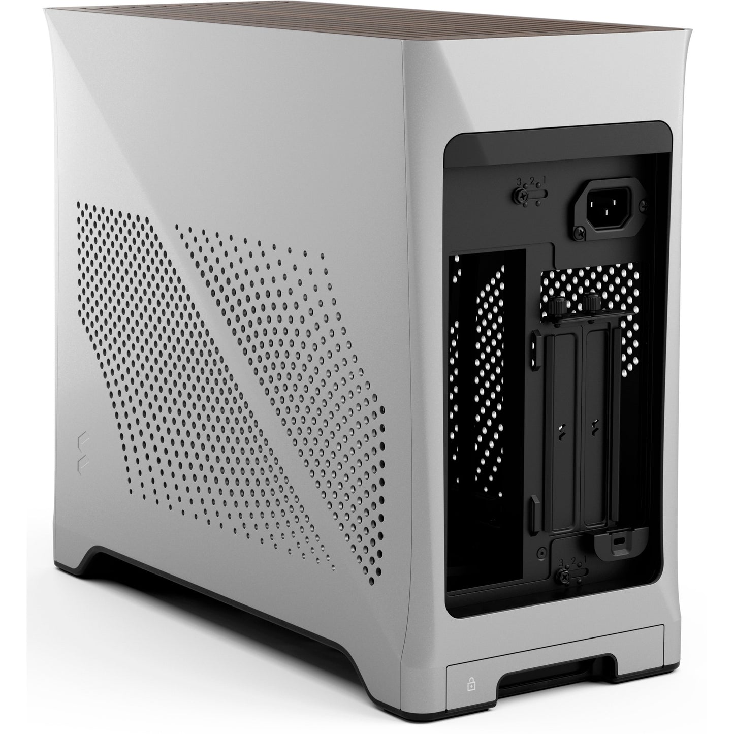 Fractal design era 2 silver mini tower behuizing (zilver | 2x usb-a | 1x usb-c)