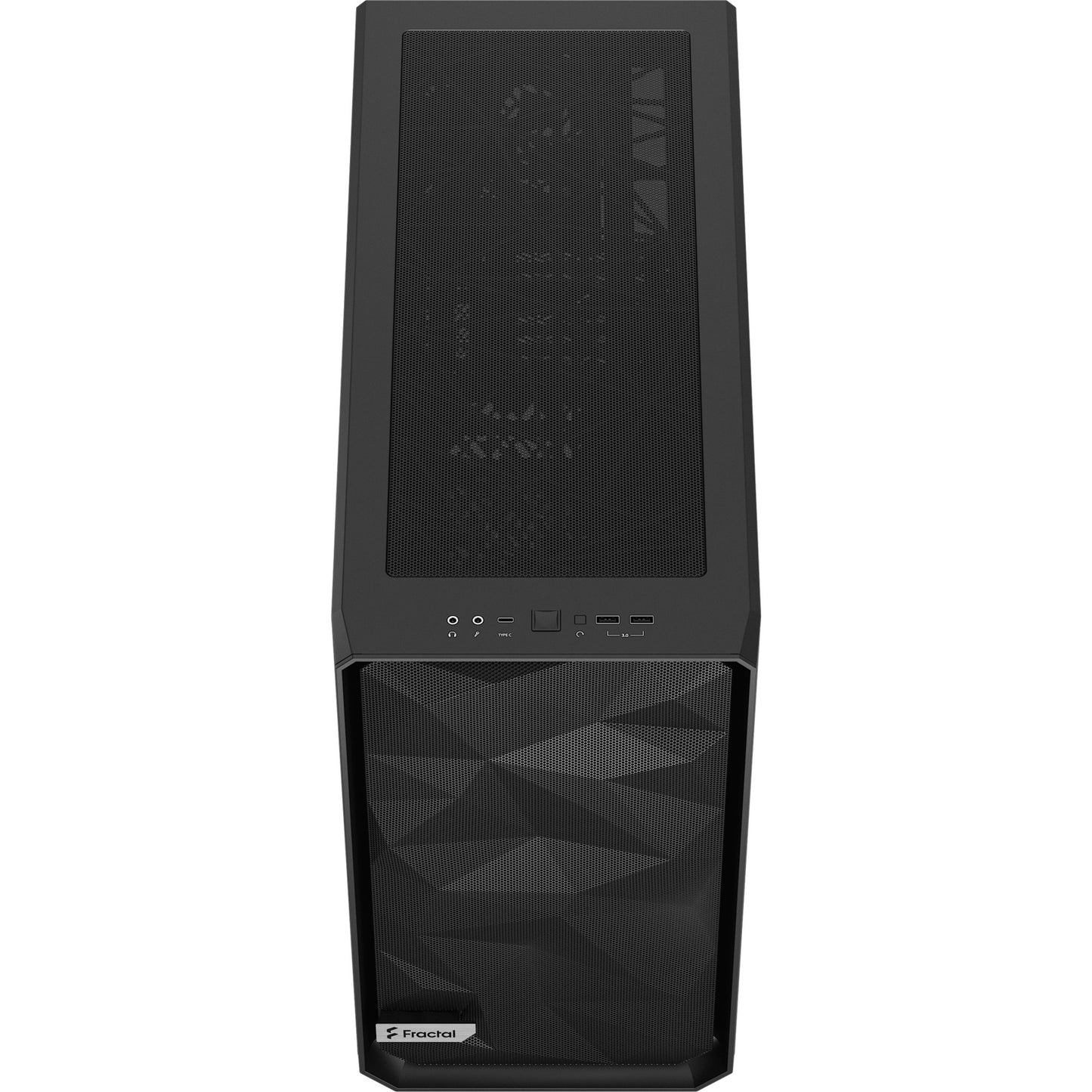 Fractal design meshify 2 light tempered glass midi tower behuizing (zwart | 2x usb-a | 1x usb-c | window)