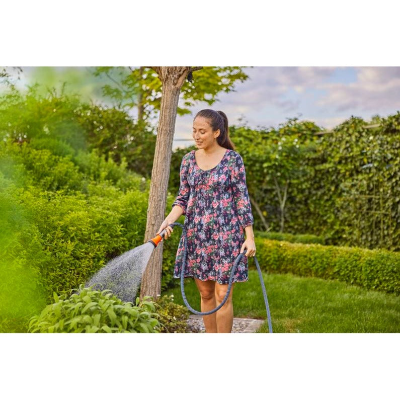 Gardena textielslang liano xtreme 15 m set (donkergrijs oranje)
