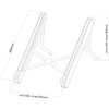 Neomounts nsls010 opvouwbare laptop standaard (zilver)