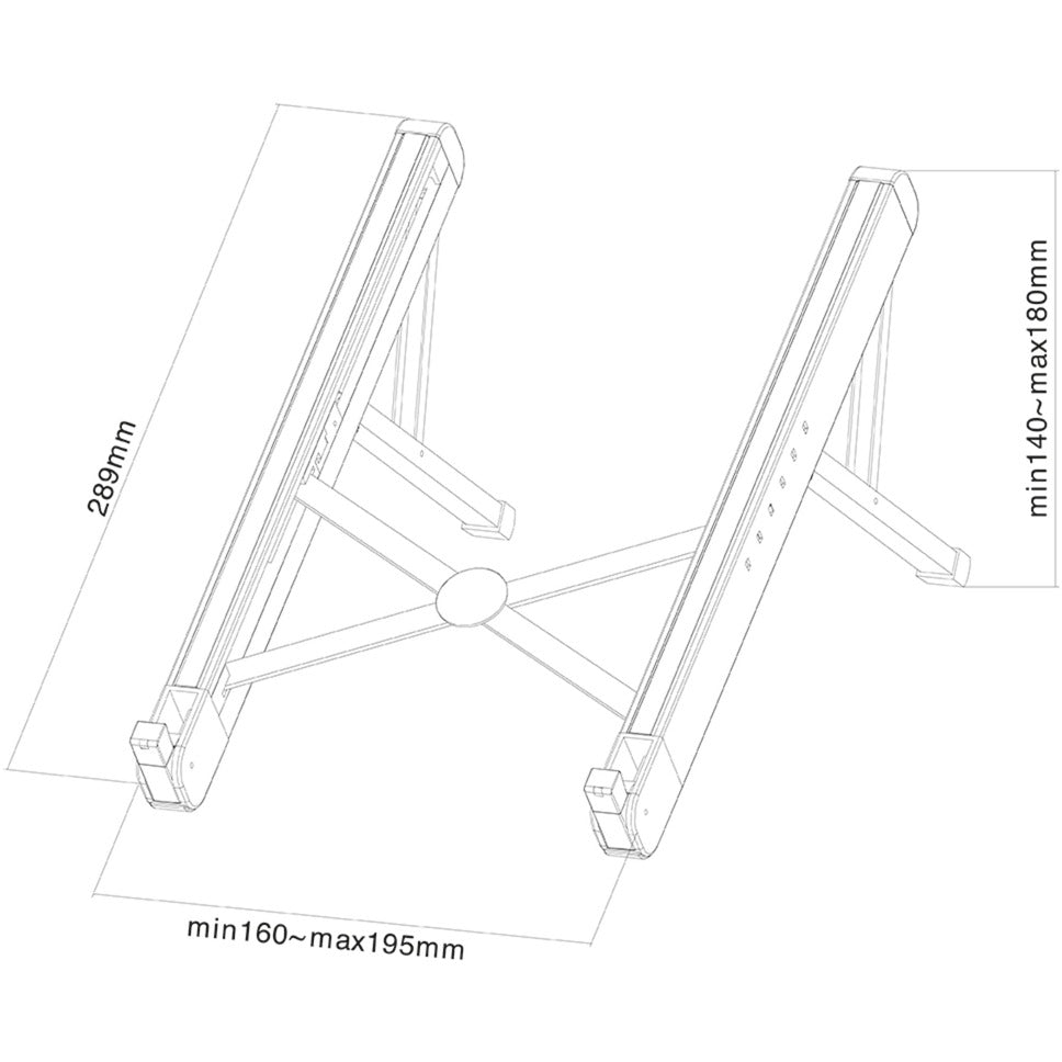 Neomounts nsls010 opvouwbare laptop standaard (zilver)