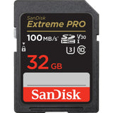 Sandisk extreme pro sdhc 32 gb geheugenkaart (zwart, uhs-i, class 10, u3, v30) - afbeelding 1