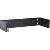 Dsi 2u wall mount bracket - ds-wmb2-s server rack (zwart, 520 x 180 x 90 mm)