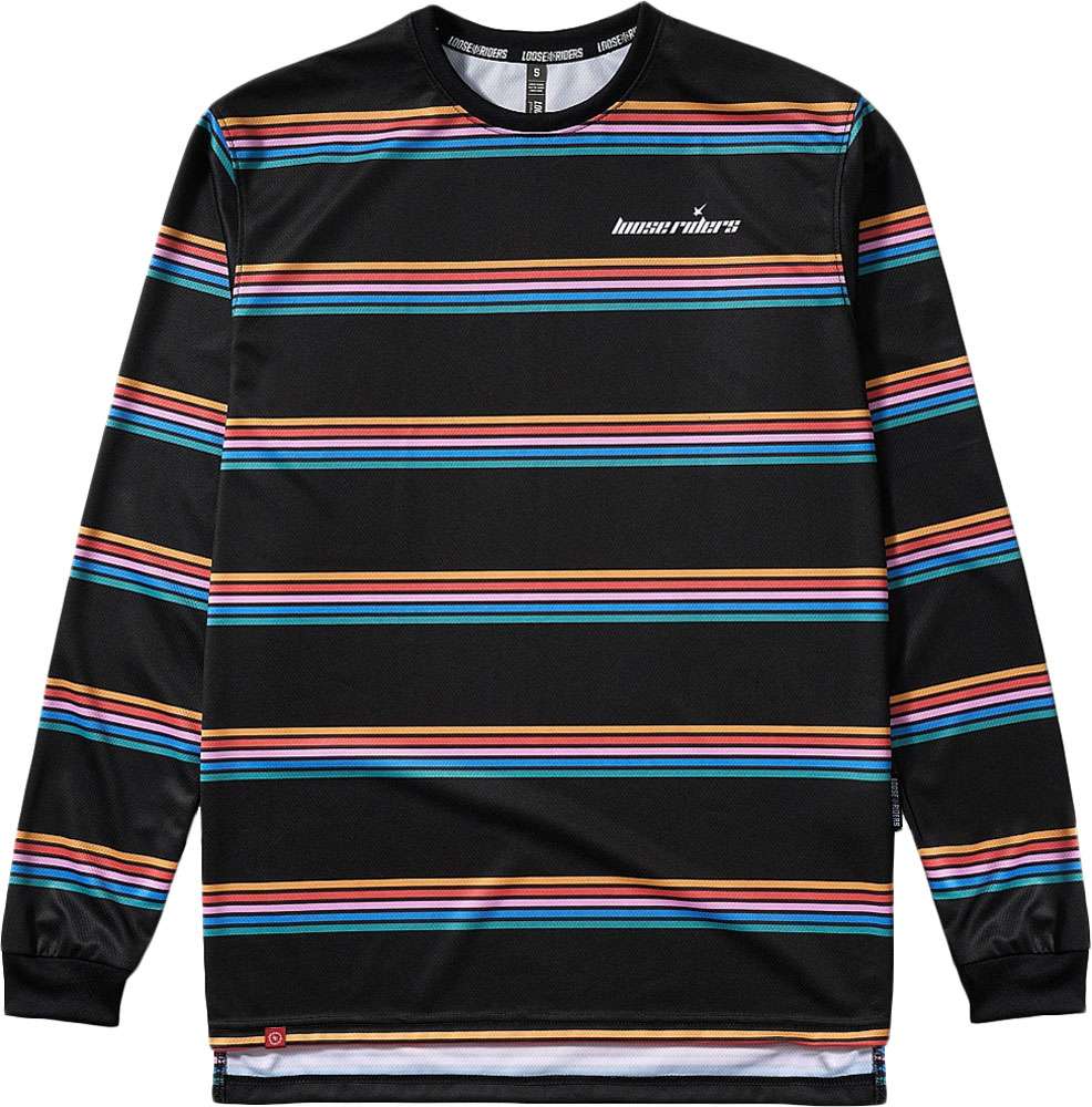 Loose riders stripes color - mtb long sleeve jersey