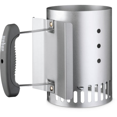 Weber rapidfire compact brikettenstarter houtskoolstarter (zilver)