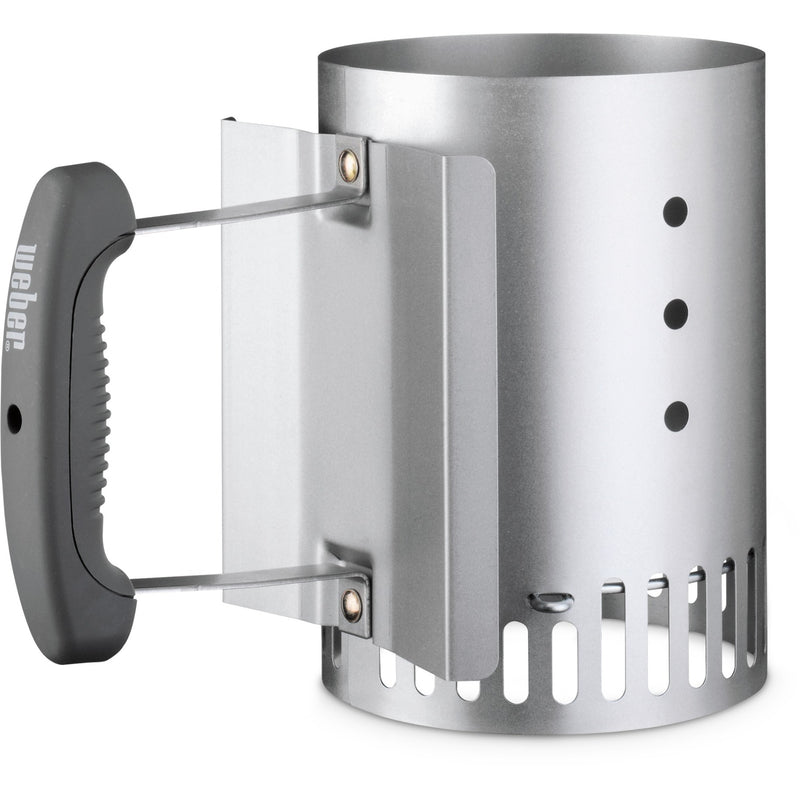 Weber rapidfire compact brikettenstarter houtskoolstarter (zilver)