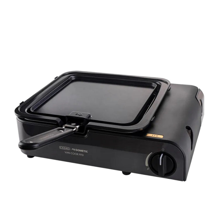 Cadac van cook flat plate grillplaat (zwart, 22 x 22 cm)