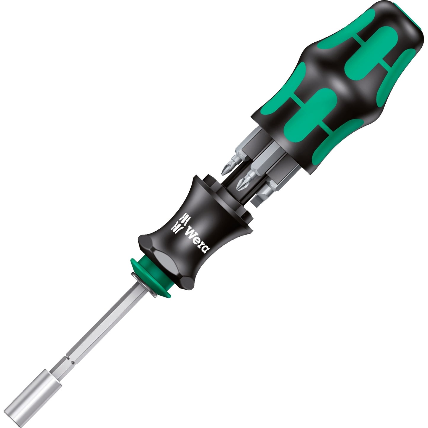 Wera kraftform kompakt 28 met etui dopsleutel (zwart groen, 6-delig)