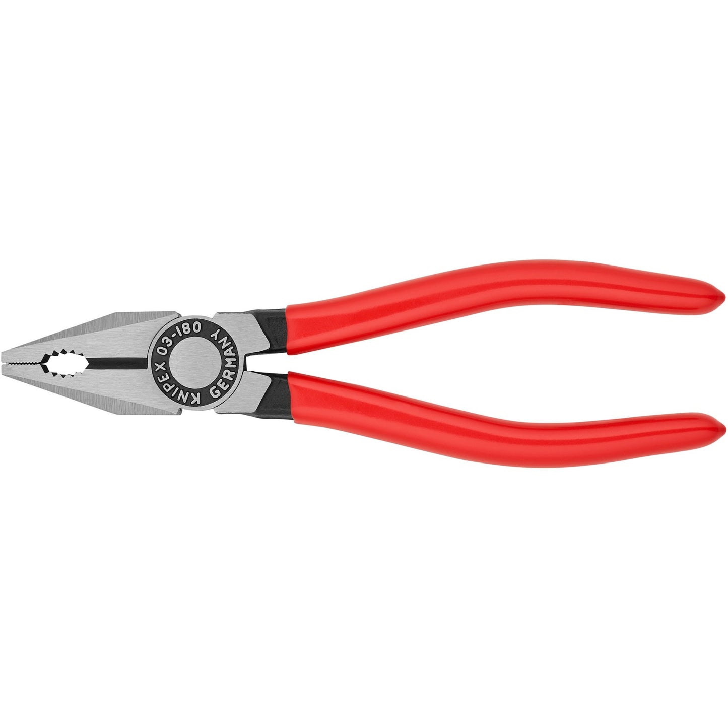 Knipex 03 01 180 - combitang - 180mm met kunststof grepen | geatramenteerd