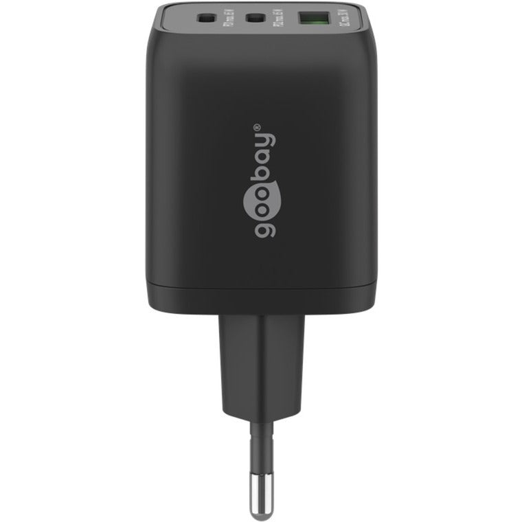 Goobay usb-c snellader nano (65 w) en usb-c textielkabel (zwart, 1 meter)
