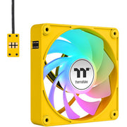 Thermaltake ct120 ex reverse argb sync pc cooling fan bumblebee (3-fan pack) case fans (geel, 3 stuks, 120 x 120 x 25 mm, pwm) - afbeelding 3