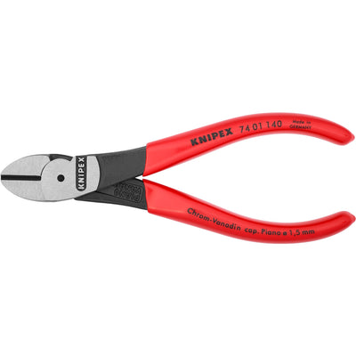 Knipex kracht-zijsnijtang 74 01 140 kniptang (rood)