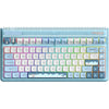 Iqunix og80 wintertide wireless mechanical keyboard (lichtblauw, us lay-out (qwerty), iqunix moonstone turbo, 80% (tkl), rgb leds, hot-swappable, pbt, 2.4ghz | bluetooth 5.1 | usb-c)