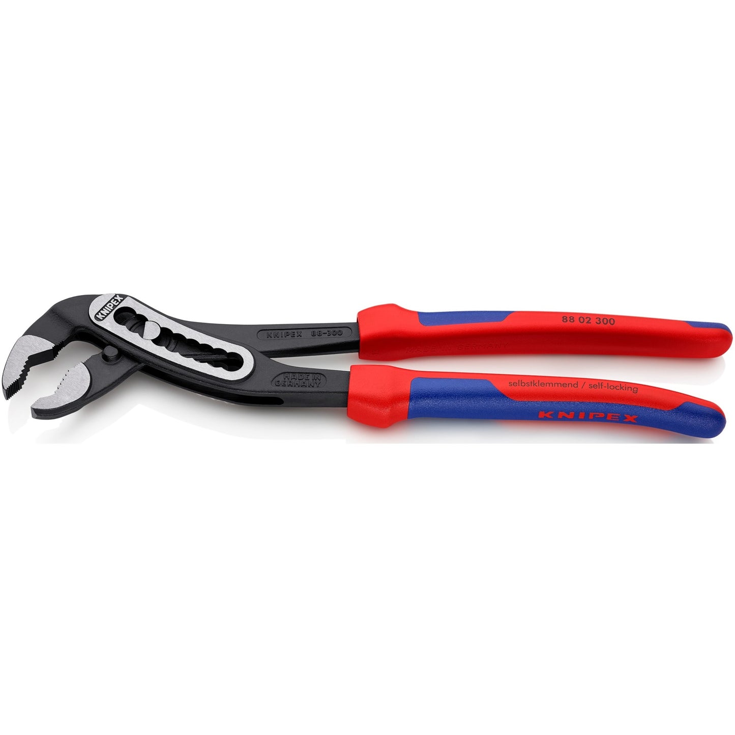 Knipex alligator waterpomptang 88 02 300 zweedse- waterpomp-tang (rood blauw, 300 mm)
