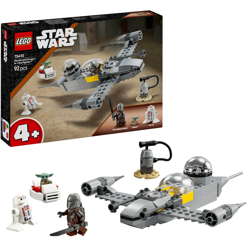 Lego star wars™ mando en grogu’s n-1 starfighter™ - 75410
